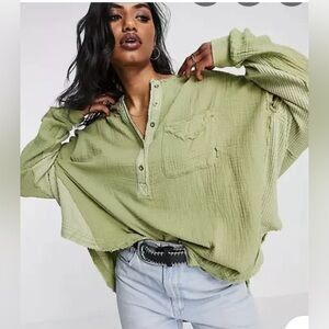 Free People We The Free Palo Santo Pullover NWOT